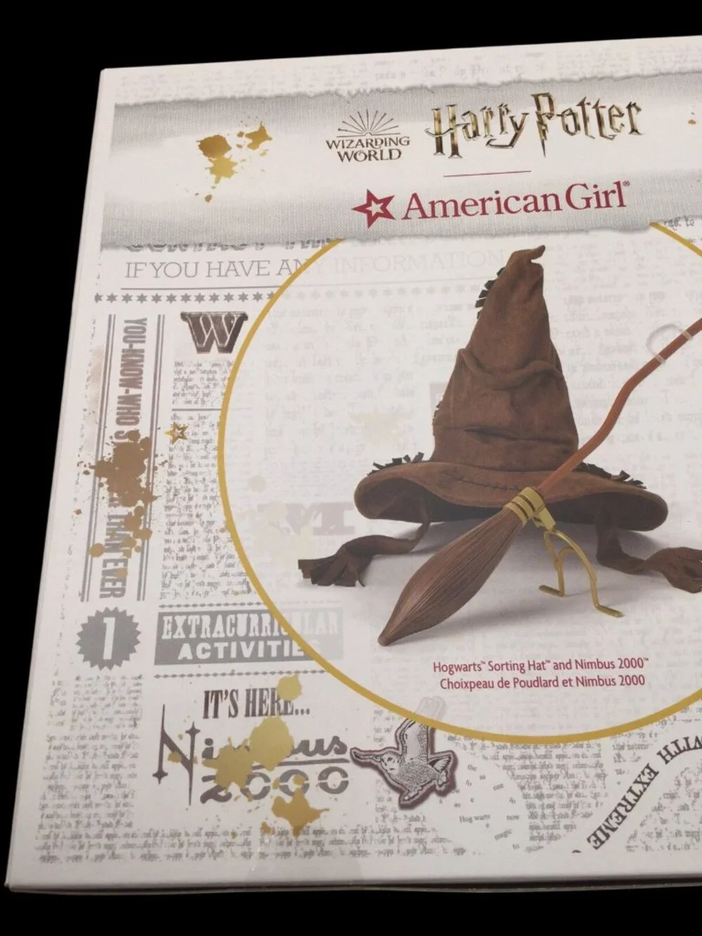 American Girl Harry Potter Hogwarts Sorting Hat & Nimbus 2000 Accessory Set